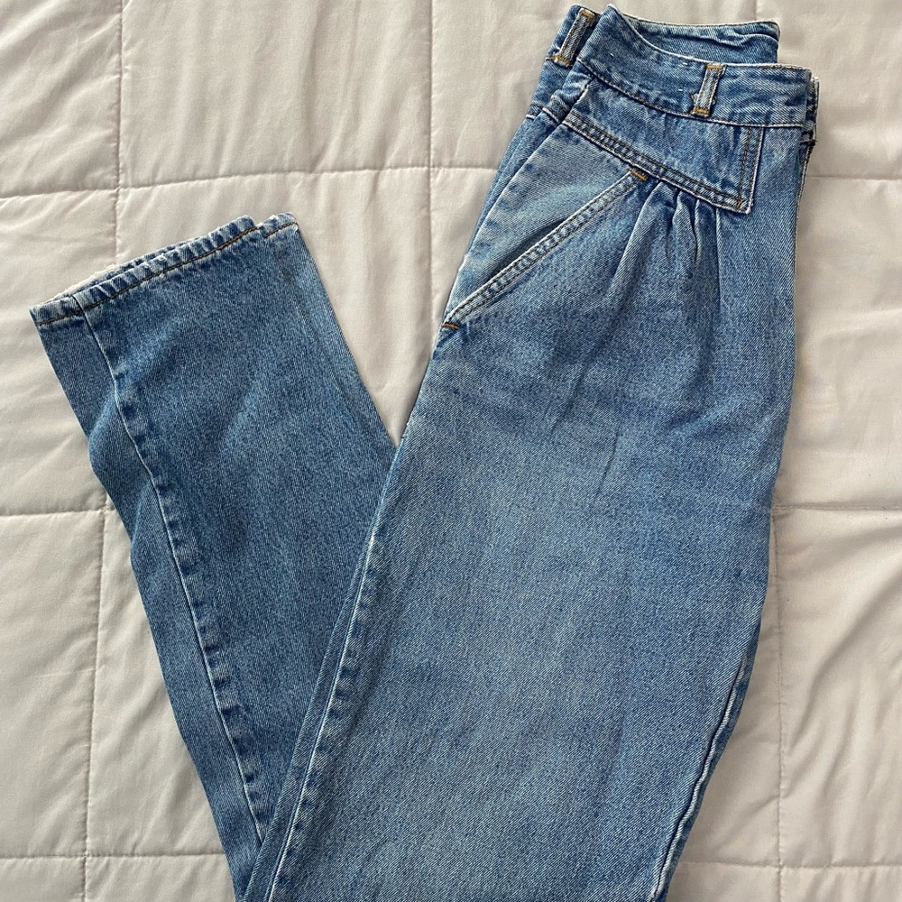 High waist cute jeans- HALF